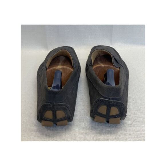 THE MENS STORE Mens Gray Penny Drive Square Toe Slip On Leather Loafers 7.5 - Picture 2 of 4